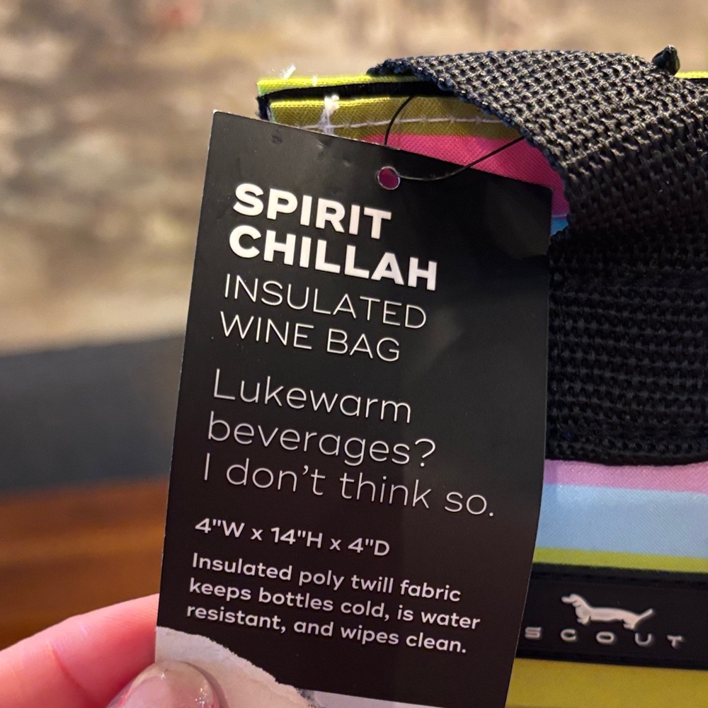 Scout Multicolor Striped Insulated Wine Bag NWT - Picture 4 of 10